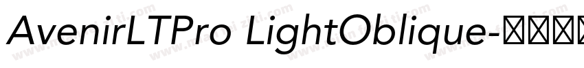 AvenirLTPro LightOblique字体转换